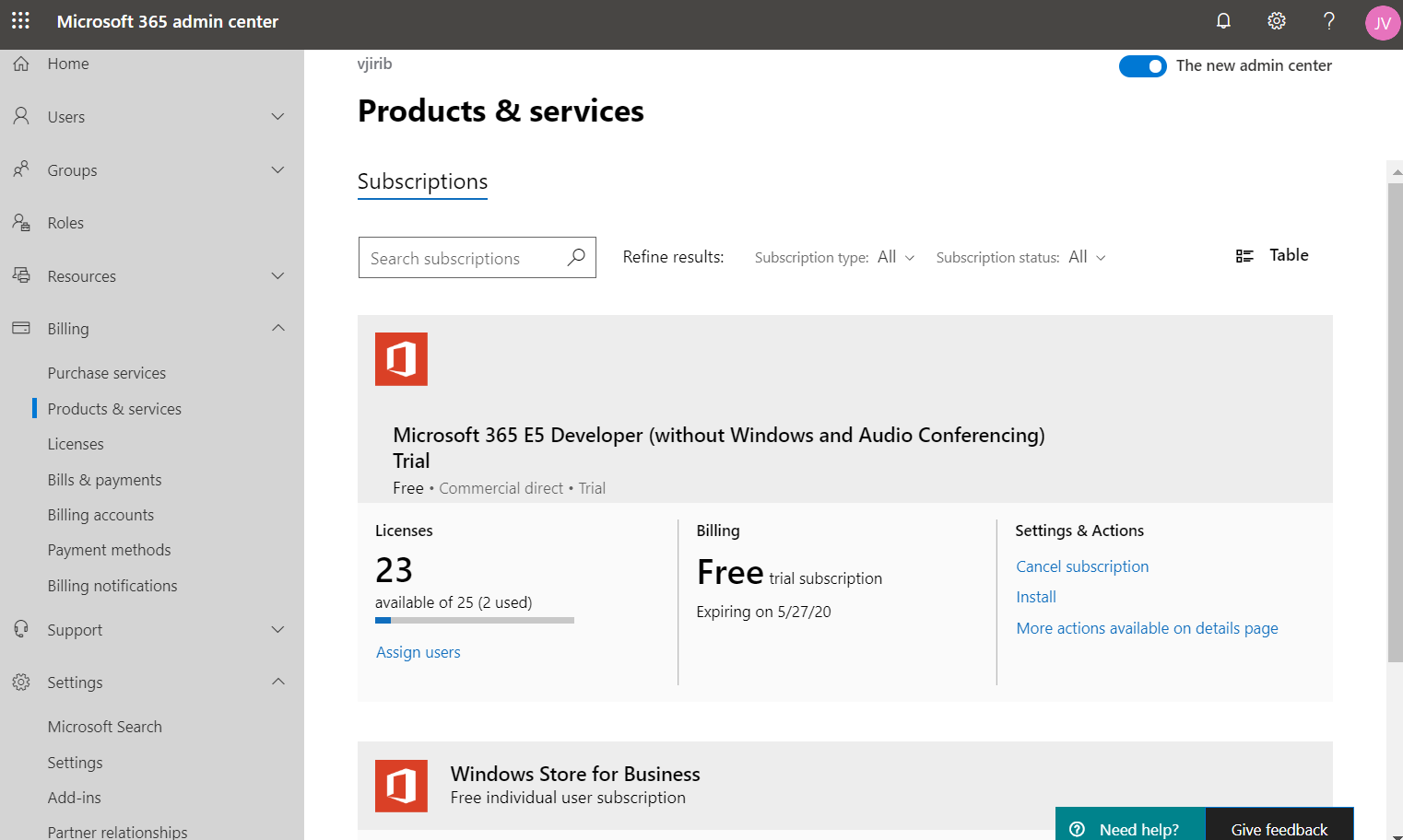 msdn subscription office 365